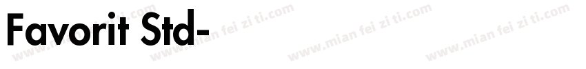Favorit Std字体转换